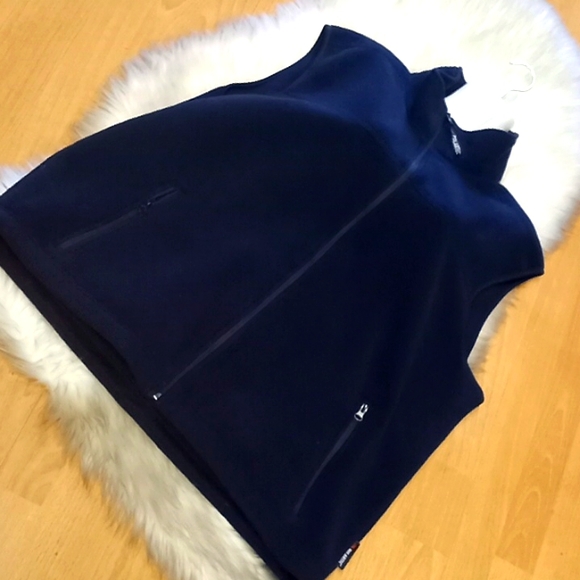 Eddie Bauer Navy Polartec Fleece Vest - Picture 12 of 14